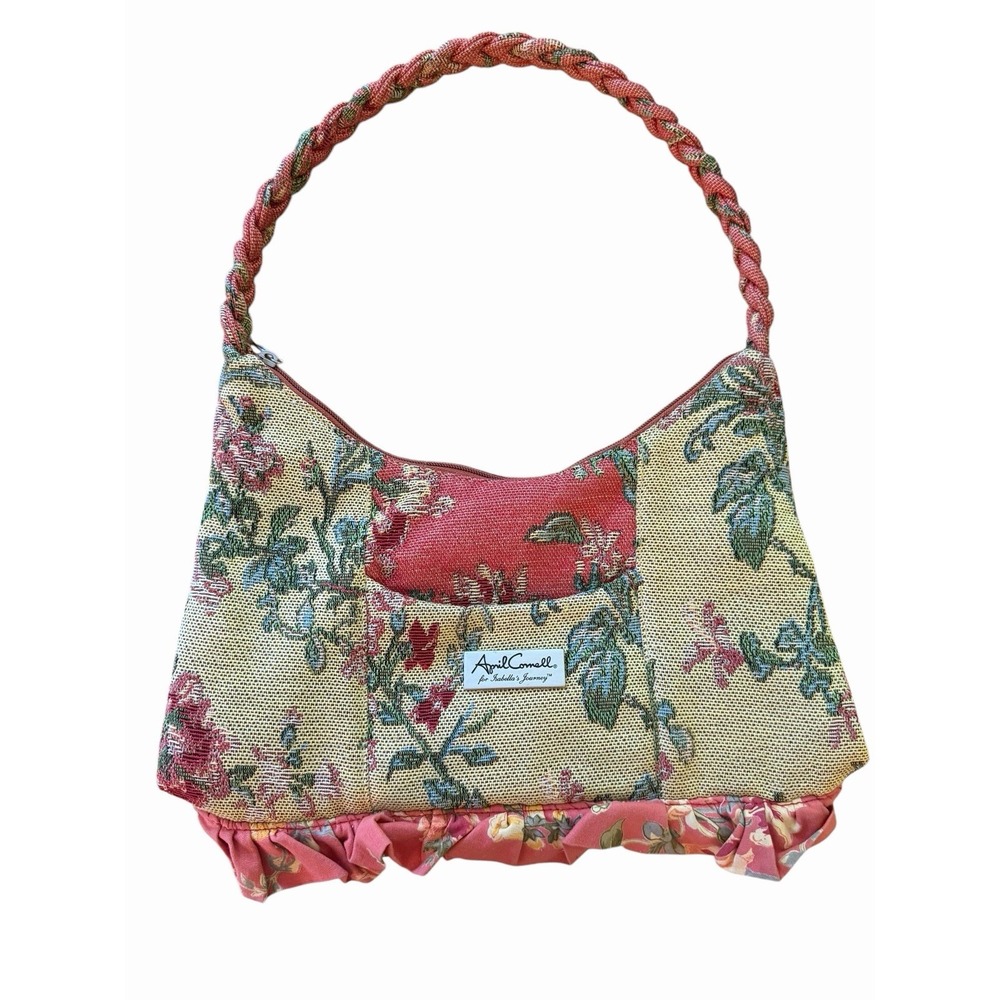 April Cornell for Isabella's Journey Tapestry Purse Cottagecore Bag Floral
